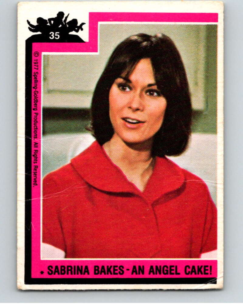 1977 Topps Charlie's Angels #35 Sabrina Bakes An Angel Cake V67181 Image 1