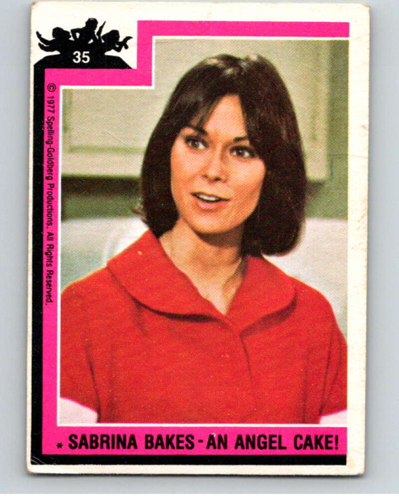 1977 Topps Charlie's Angels #35 Sabrina Bakes An Angel Cake V67184 Image 1