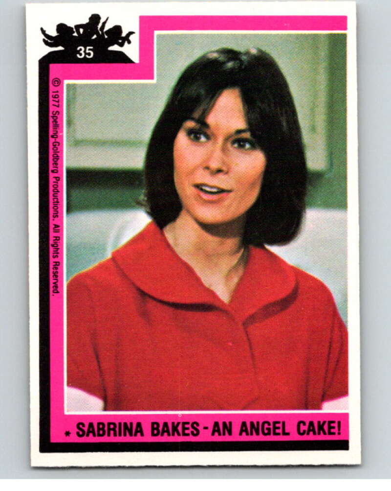 1977 Topps Charlie's Angels #35 Sabrina Bakes An Angel Cake V67185 Image 1