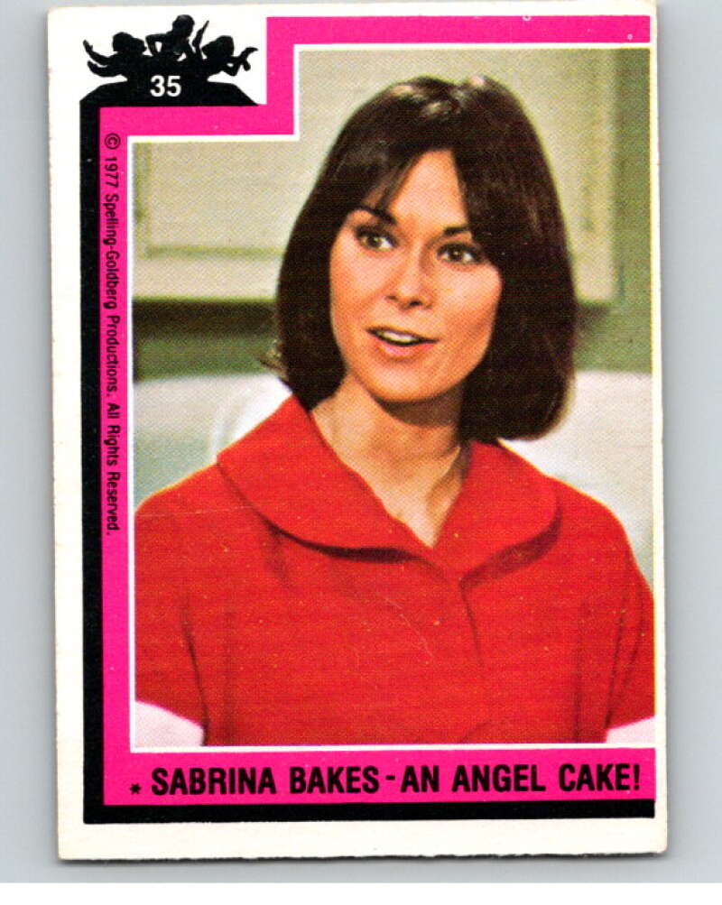 1977 Topps Charlie's Angels #35 Sabrina Bakes An Angel Cake V67186 Image 1