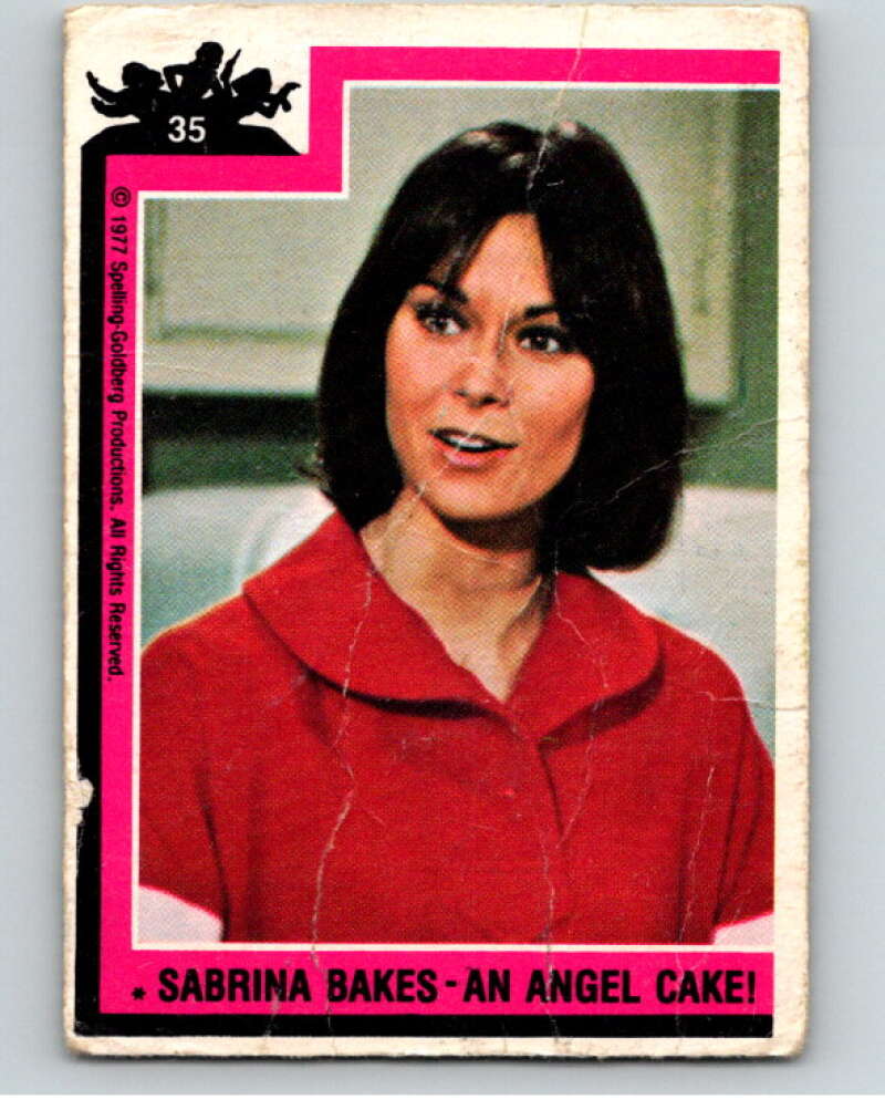 1977 Topps Charlie's Angels #35 Sabrina Bakes An Angel Cake V67187 Image 1