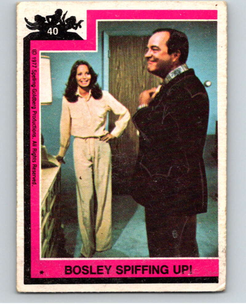 1977 Topps Charlie's Angels #40 Bosley Spiffing Up V67206 Image 1