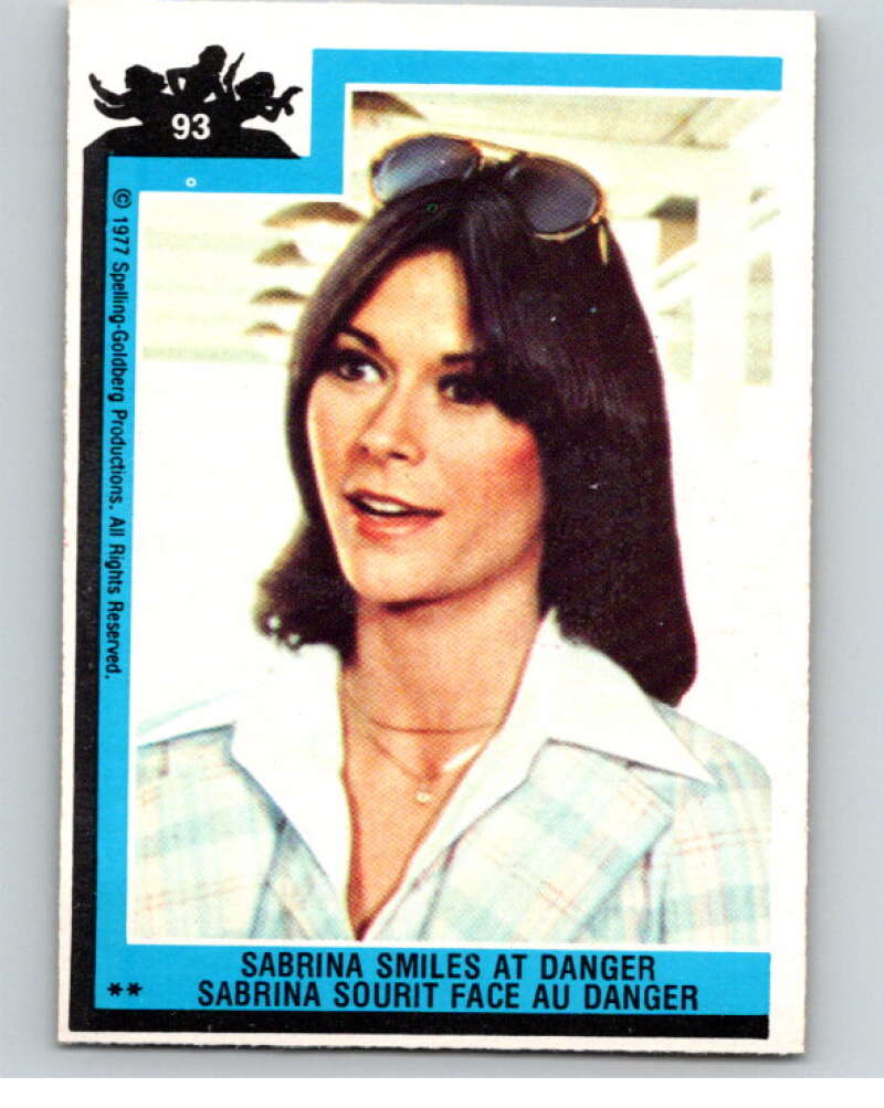 1977 OPC Charlie's Angels #93 Sabrina Smiles at Danger V67311 Image 1