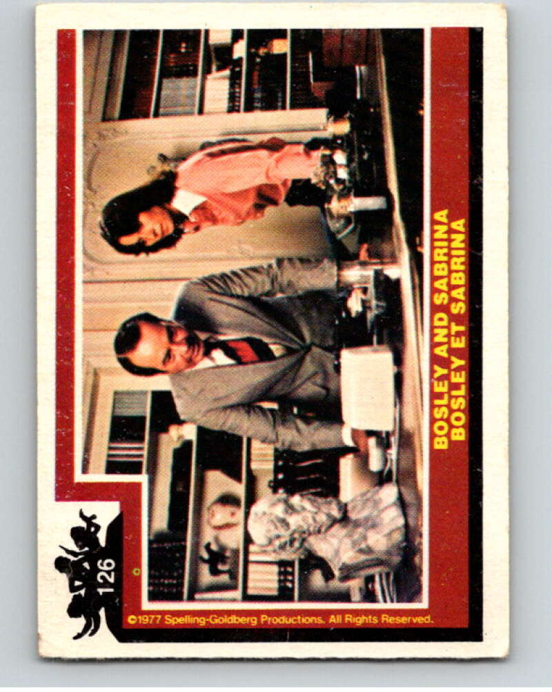 1977 OPC Charlie's Angels #126 Bosley and Sabrina V67351 Image 1