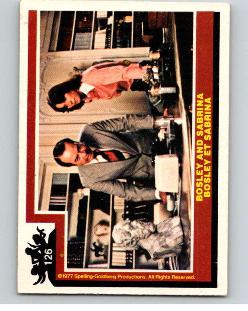 1977 OPC Charlie's Angels #126 Bosley and Sabrina V67352 Image 1