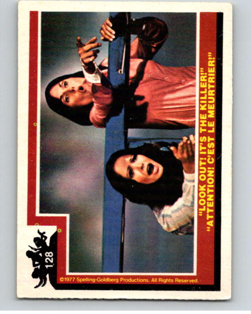 1977 OPC Charlie's Angels #128 Look Out! It's the Killer V67355 Image 1