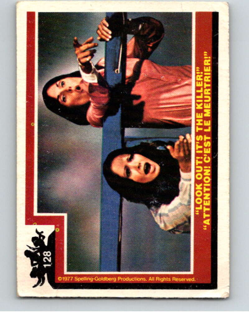 1977 OPC Charlie's Angels #128 Look Out! It's the Killer V67356 Image 1