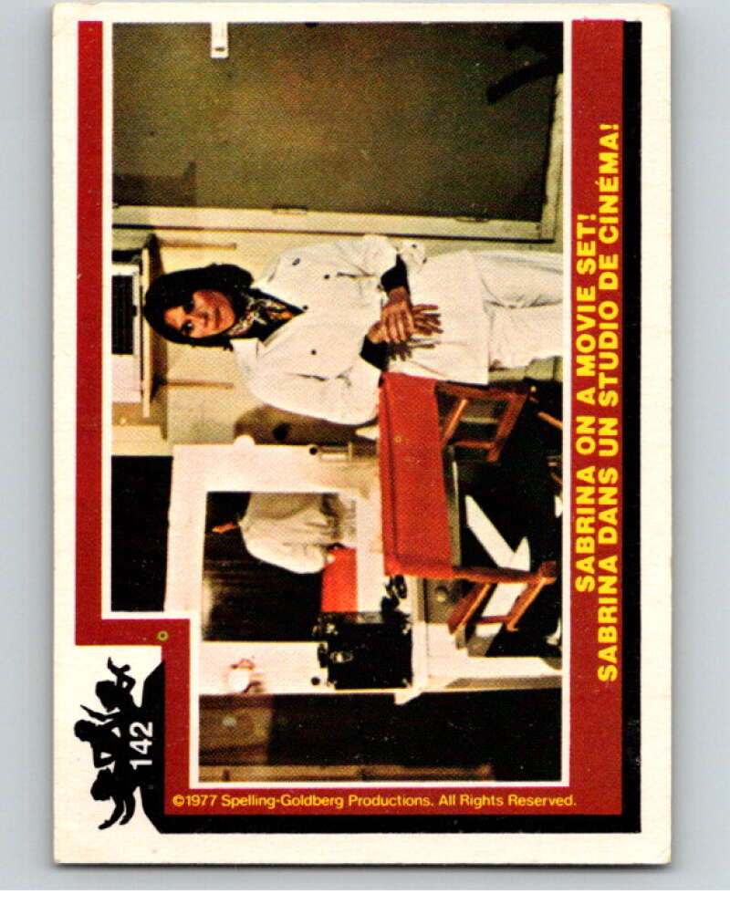 1977 OPC Charlie's Angels #142 Sabrina on a Movie Set V67372 Image 1
