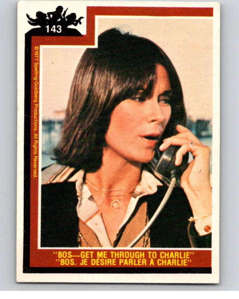 1977 OPC Charlie's Angels #143 Hey Bos Get Me Through to Charlie V67374 Image 1