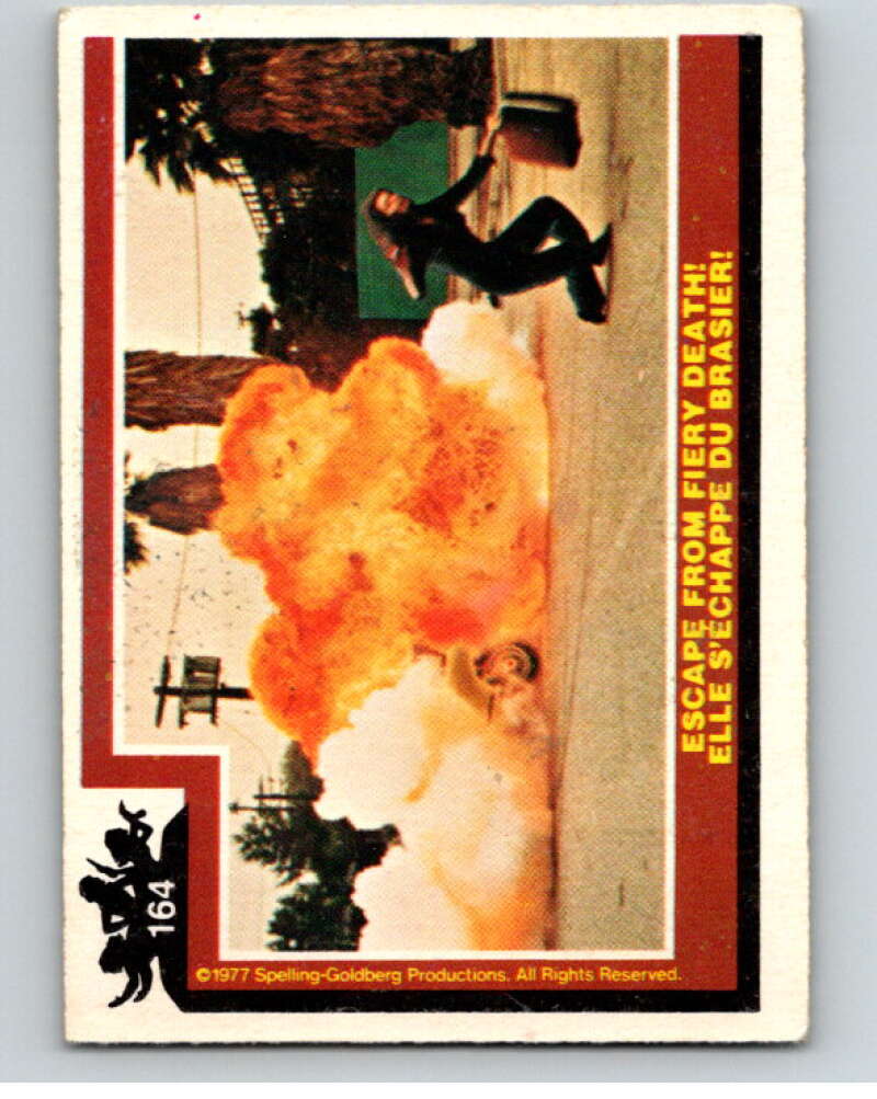 1977 OPC Charlie's Angels #164 Escape from Fiery Death V67403 Image 1