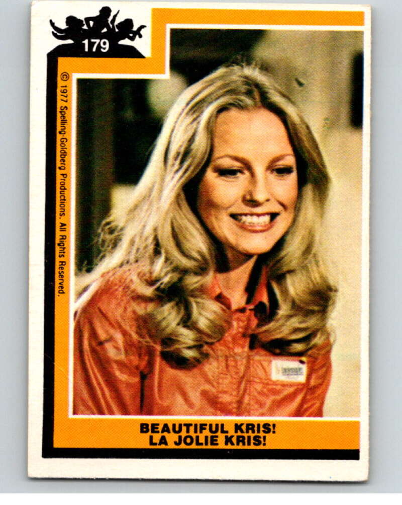 1977 OPC Charlie's Angels #179 Beautiful Kris V67425 Image 1