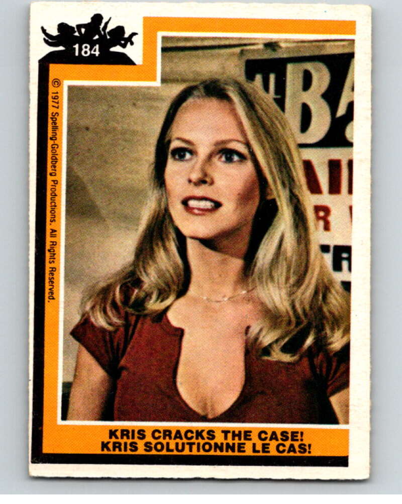 1977 OPC Charlie's Angels #184 Kris Cracks the Case V67430 Image 1
