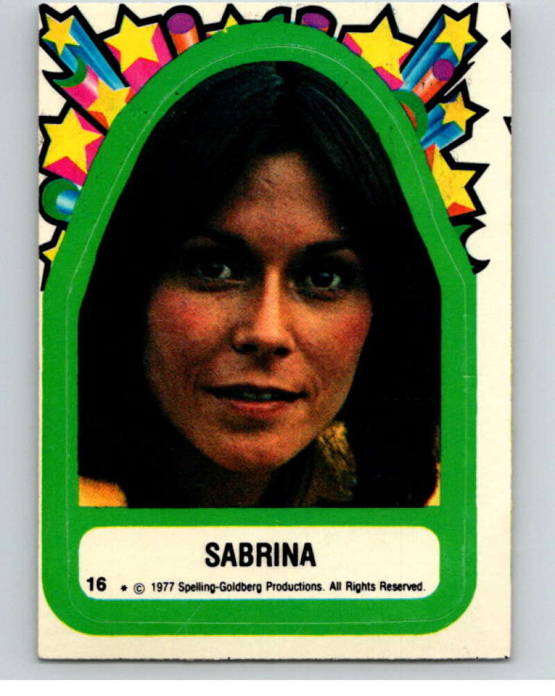 1977 Topps Charlie's Angels Stickers #16 Sabrina V67446 Image 1