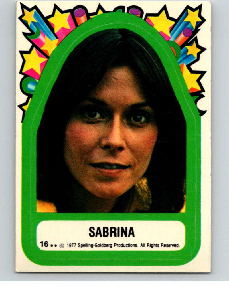 1977 Topps Charlie's Angels Stickers #16 Sabrina V67448 Image 1