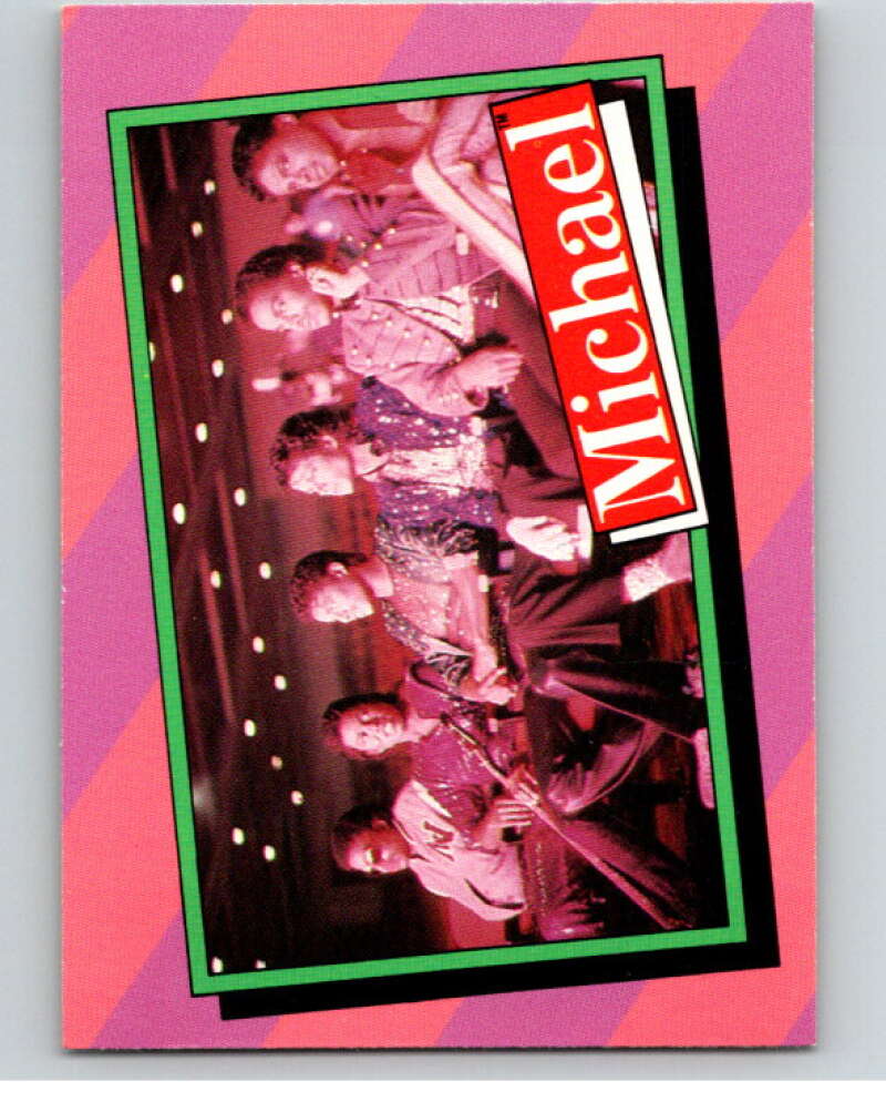 1984 Topps Michael Jackson #27 Michael's brothers Jackie/Marlon/Tito and V67575 Image 1
