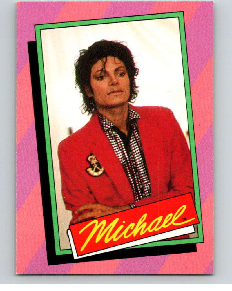 1984 Topps Michael Jackson #31 Michael and close friend Steven Spielberg V67587 Image 1