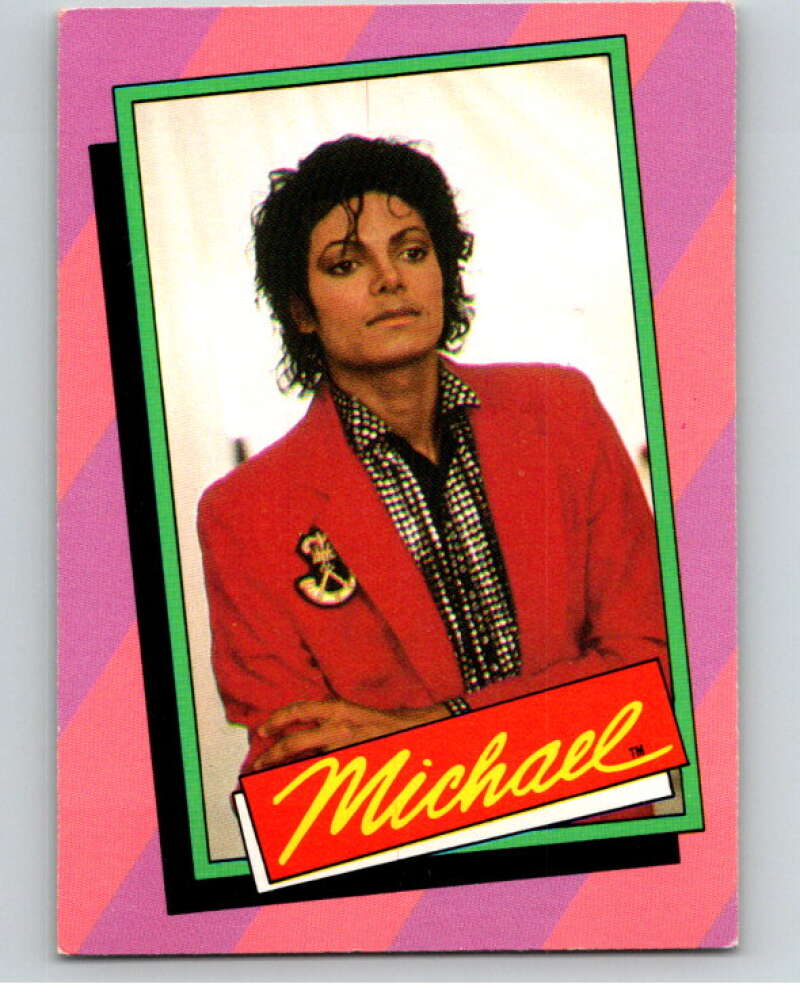 1984 Topps Michael Jackson #31 Michael and close friend Steven Spielberg V67590 Image 1