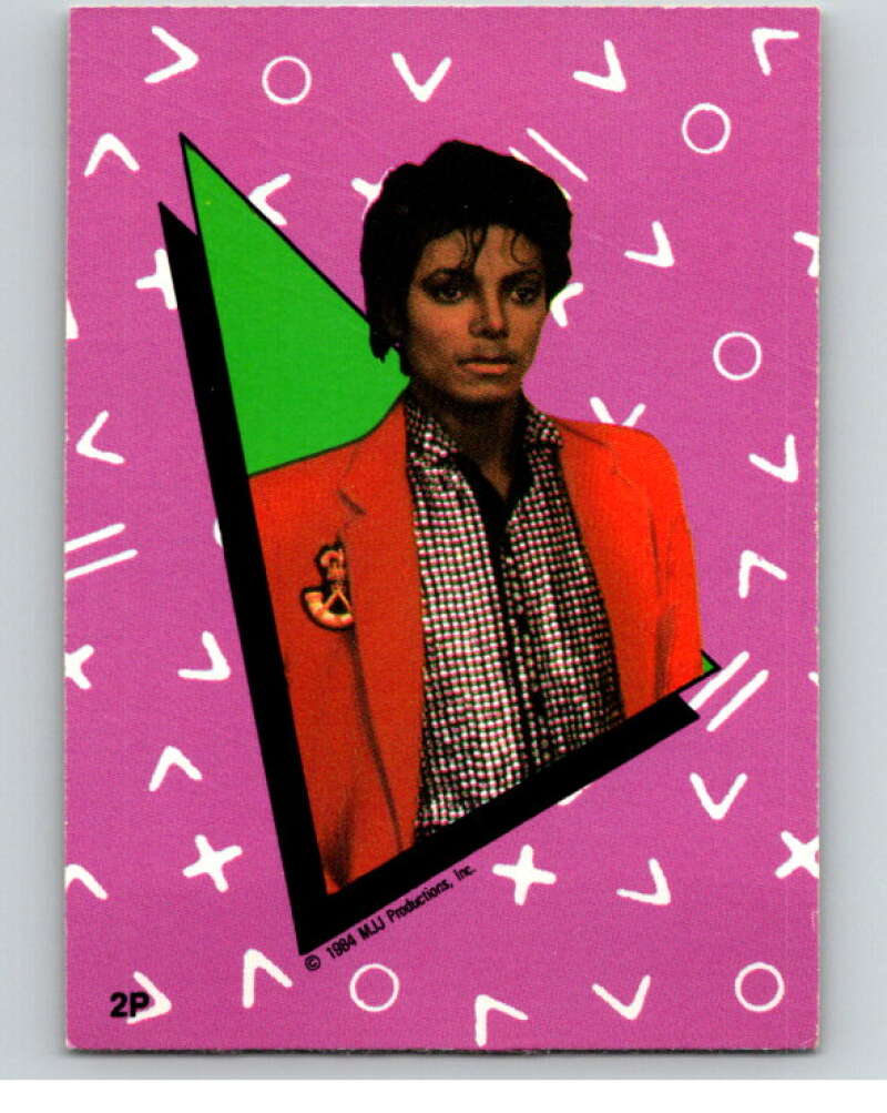 1984 O-Pee-Chee Michael Jackson #P2 Michael Jackson Puzzle Set V67604 Image 1