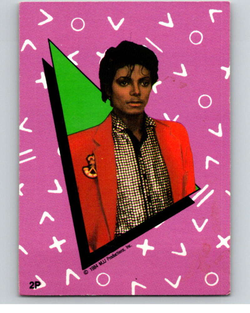 1984 O-Pee-Chee Michael Jackson #P2 Michael Jackson Puzzle Set V67605 Image 1