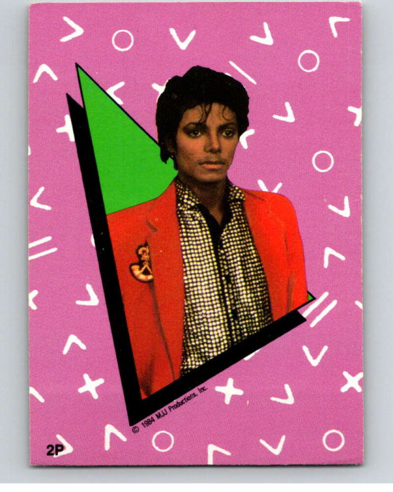 1984 O-Pee-Chee Michael Jackson #P2 Michael Jackson Puzzle Set V67606 Image 1