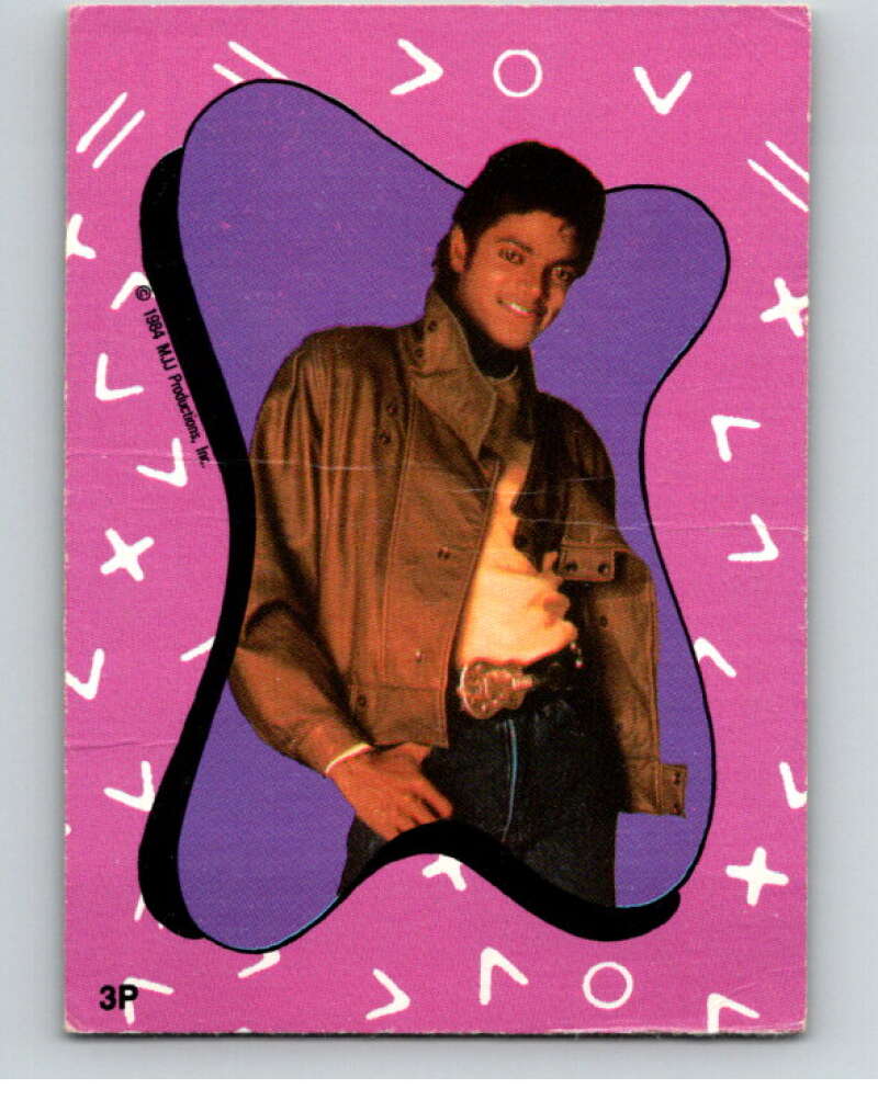 1984 O-Pee-Chee Michael Jackson #P3 Michael Jackson Puzzle Set V67609 Image 1