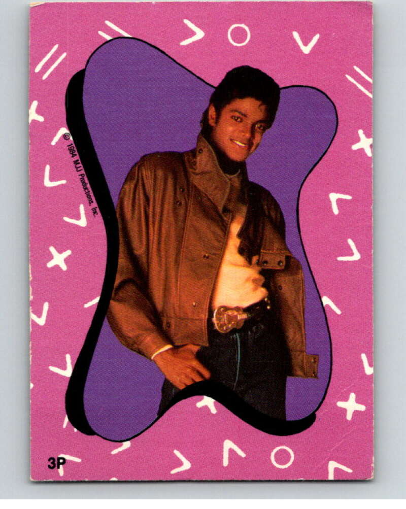 1984 O-Pee-Chee Michael Jackson #P3 Michael Jackson Puzzle Set V67610 Image 1