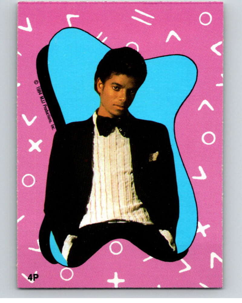 1984 O-Pee-Chee Michael Jackson #P4 Michael Jackson Puzzle Set V67613 Image 1