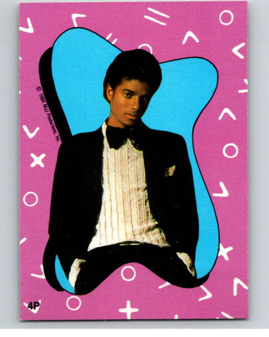 1984 O-Pee-Chee Michael Jackson #P4 Michael Jackson Puzzle Set  V67616 Image 1