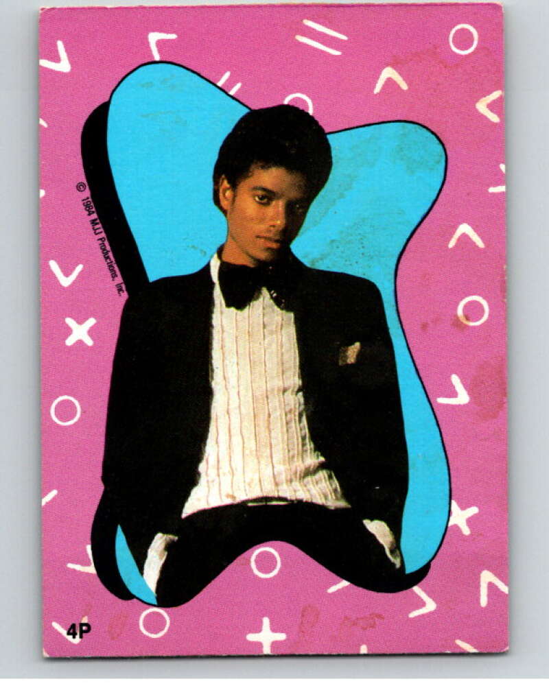 1984 O-Pee-Chee Michael Jackson #P4 Michael Jackson Puzzle Set V67618 Image 1