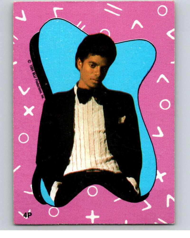 1984 O-Pee-Chee Michael Jackson #P4 Michael Jackson Puzzle Set V67619 Image 1