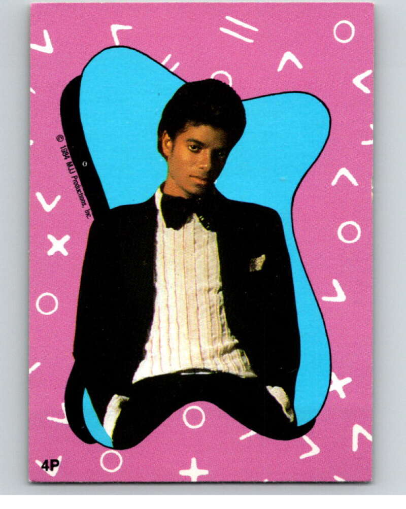 1984 O-Pee-Chee Michael Jackson #P4 Michael Jackson Puzzle Set V67620 Image 1