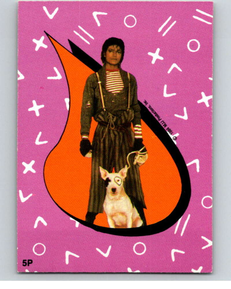 1984 O-Pee-Chee Michael Jackson #P5 Michael Jackson Puzzle Set V67621 Image 1