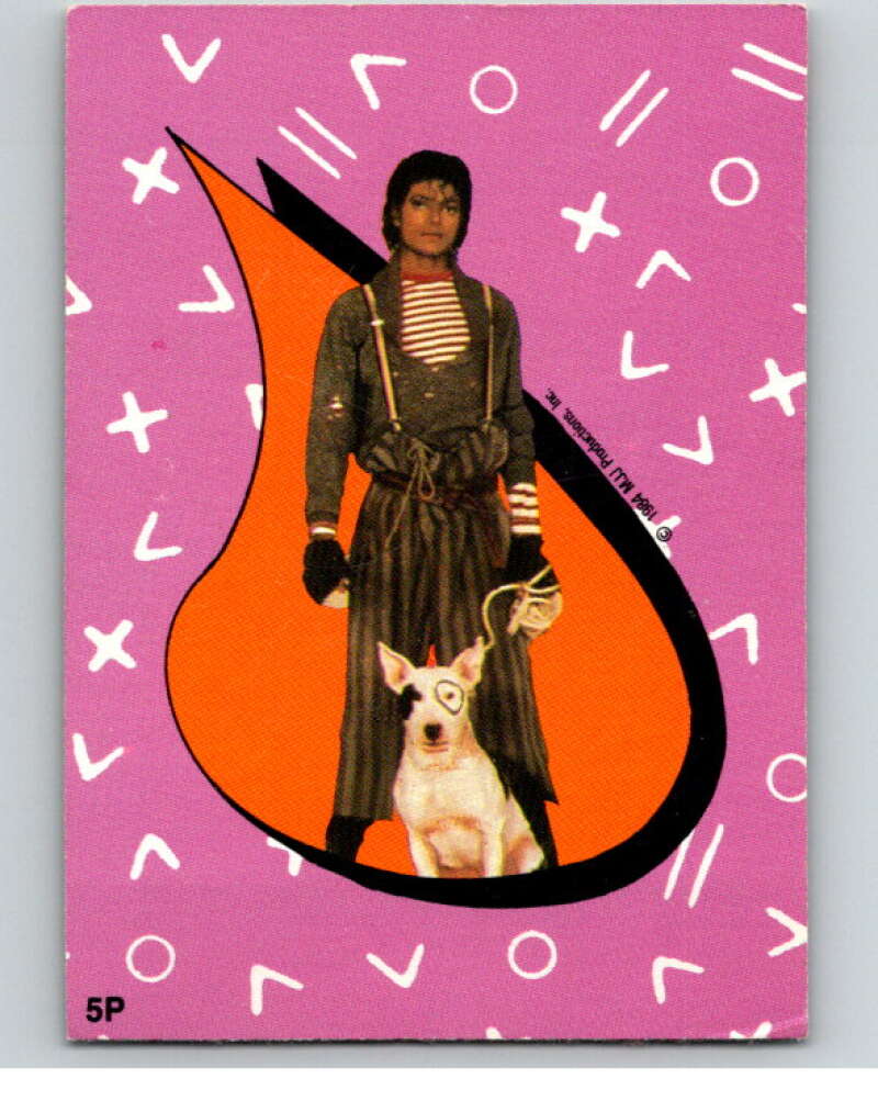 1984 O-Pee-Chee Michael Jackson #P5 Michael Jackson Puzzle Set V67622 Image 1