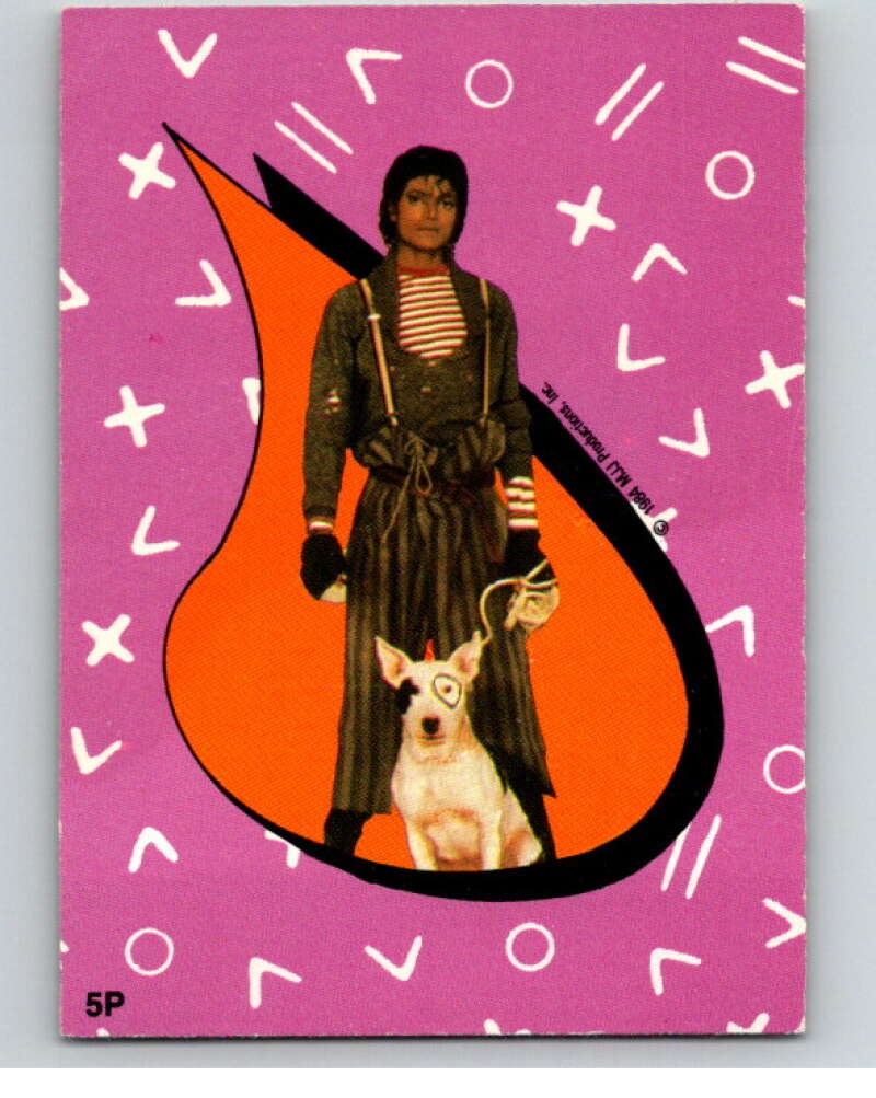 1984 O-Pee-Chee Michael Jackson #P5 Michael Jackson Puzzle Set V67623 Image 1