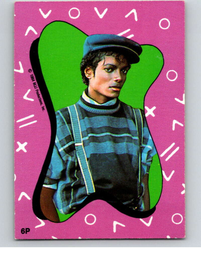 1984 O-Pee-Chee Michael Jackson #P6 Michael Jackson Puzzle Set V67625 Image 1
