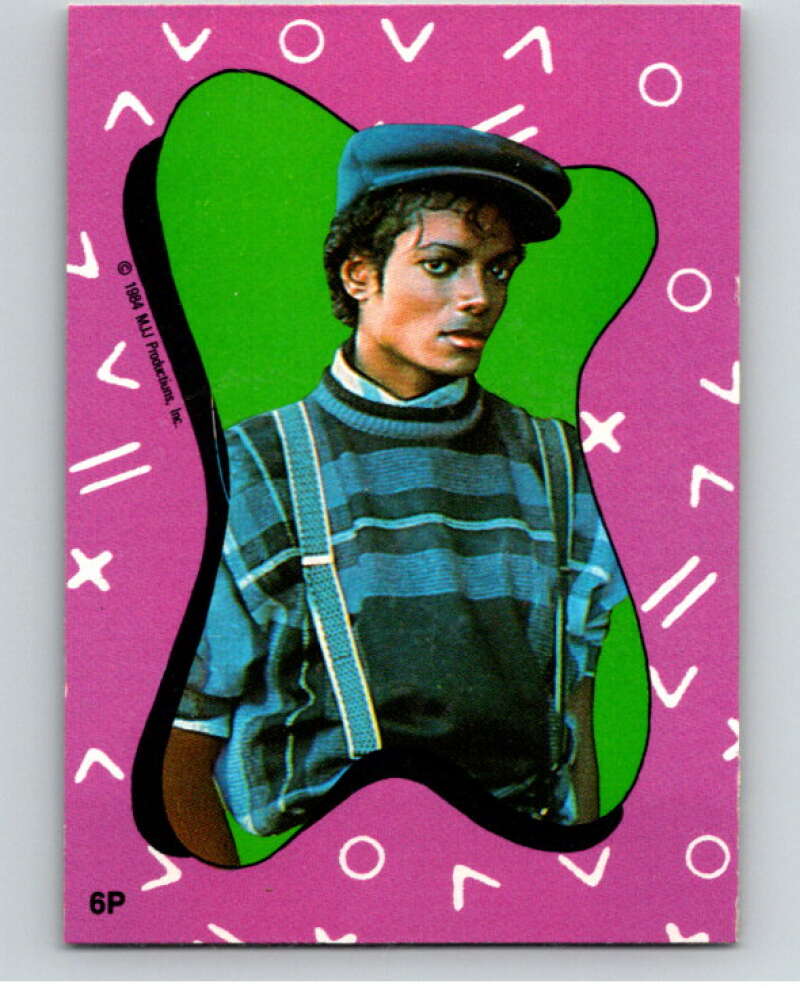 1984 O-Pee-Chee Michael Jackson #P6 Michael Jackson Puzzle Set V67626 Image 1