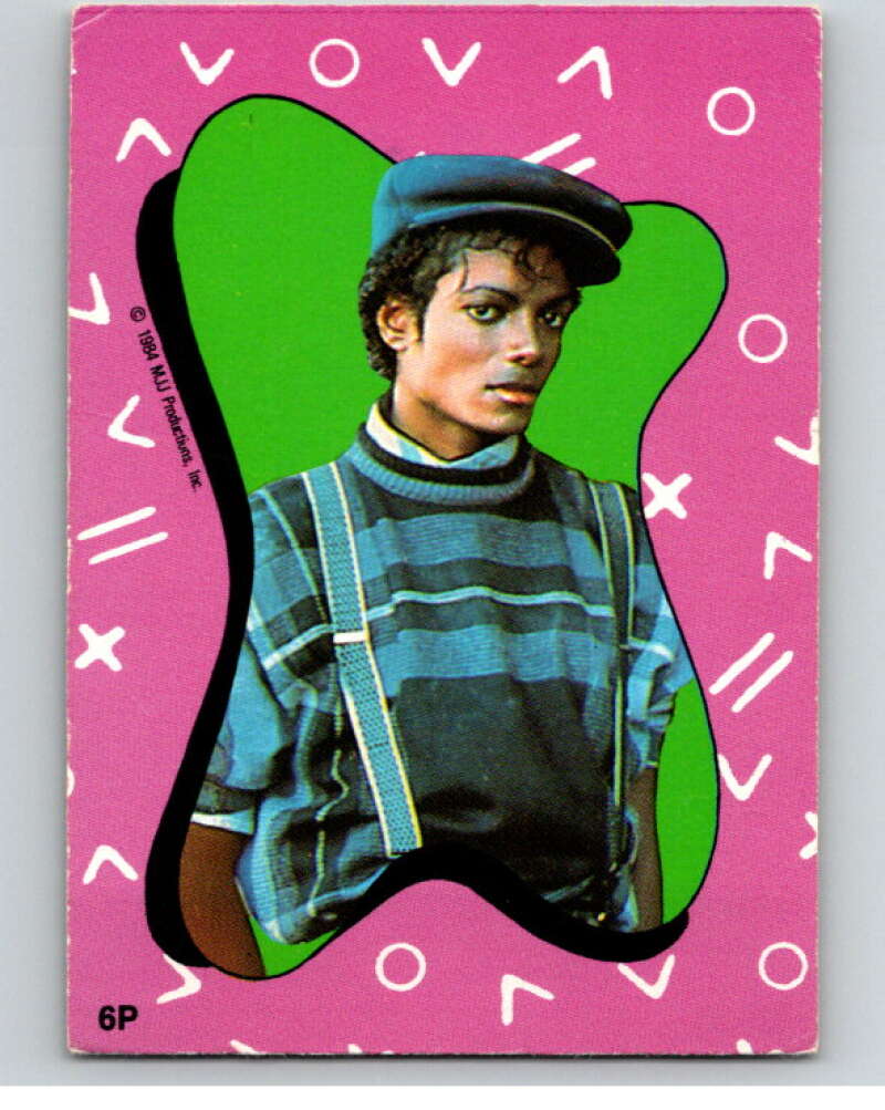 1984 O-Pee-Chee Michael Jackson #P6 Michael Jackson Puzzle Set V67628 Image 1