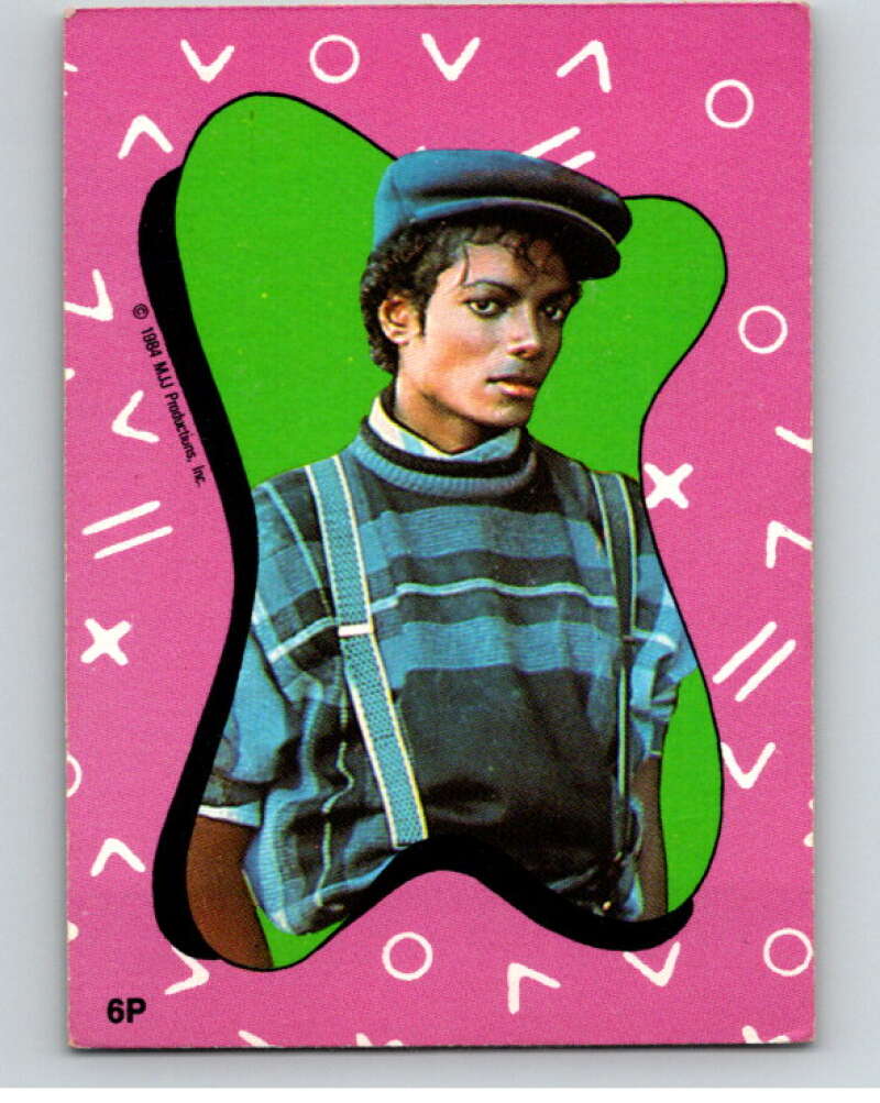 1984 O-Pee-Chee Michael Jackson #P6 Michael Jackson Puzzle Set V67629 Image 1
