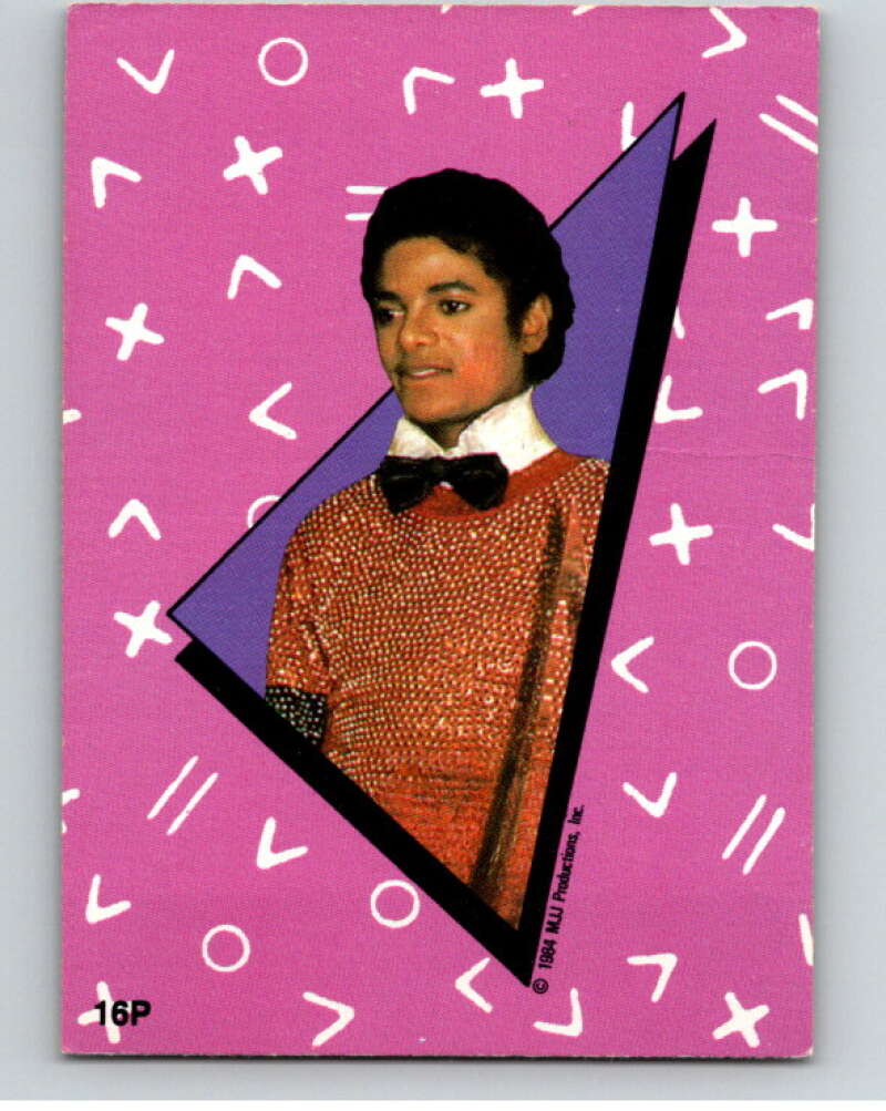 1984 O-Pee-Chee Michael Jackson #P16 Michael Jackson Puzzle Set V67671 Image 1
