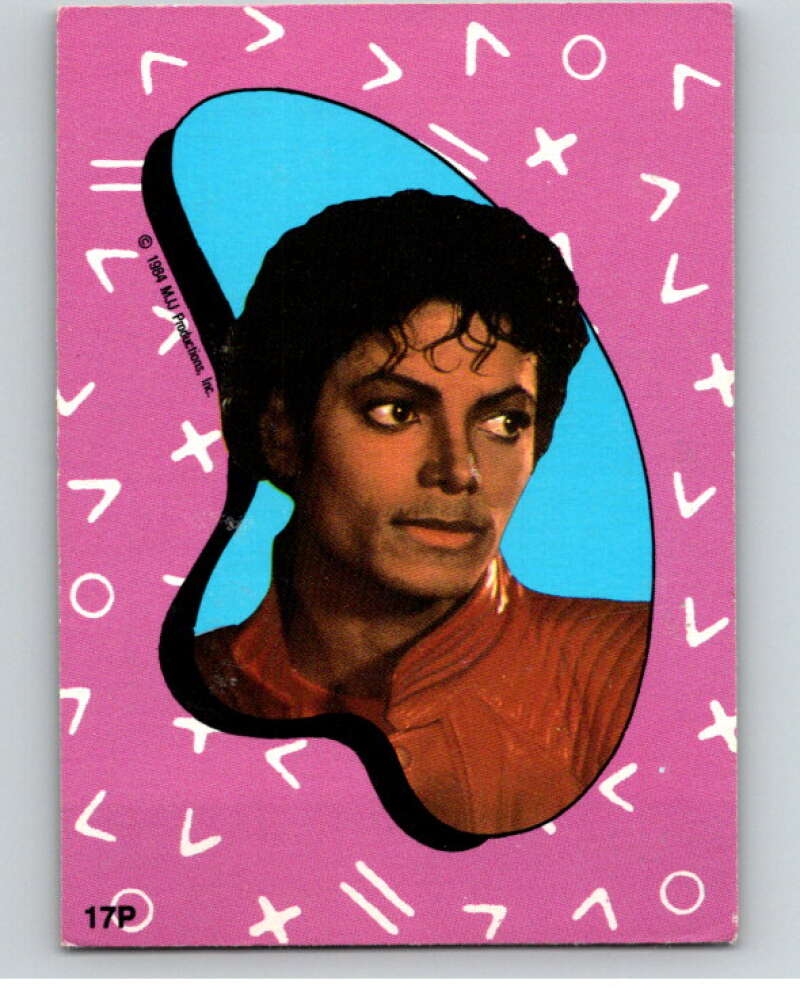 1984 O-Pee-Chee Michael Jackson #P17 Michael Jackson Puzzle Set V67674 Image 1