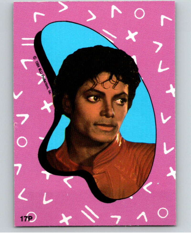 1984 O-Pee-Chee Michael Jackson #P17 Michael Jackson Puzzle Set V67677 Image 1
