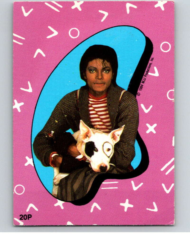 1984 O-Pee-Chee Michael Jackson #P20 Michael Jackson Puzzle Set V67690 Image 1