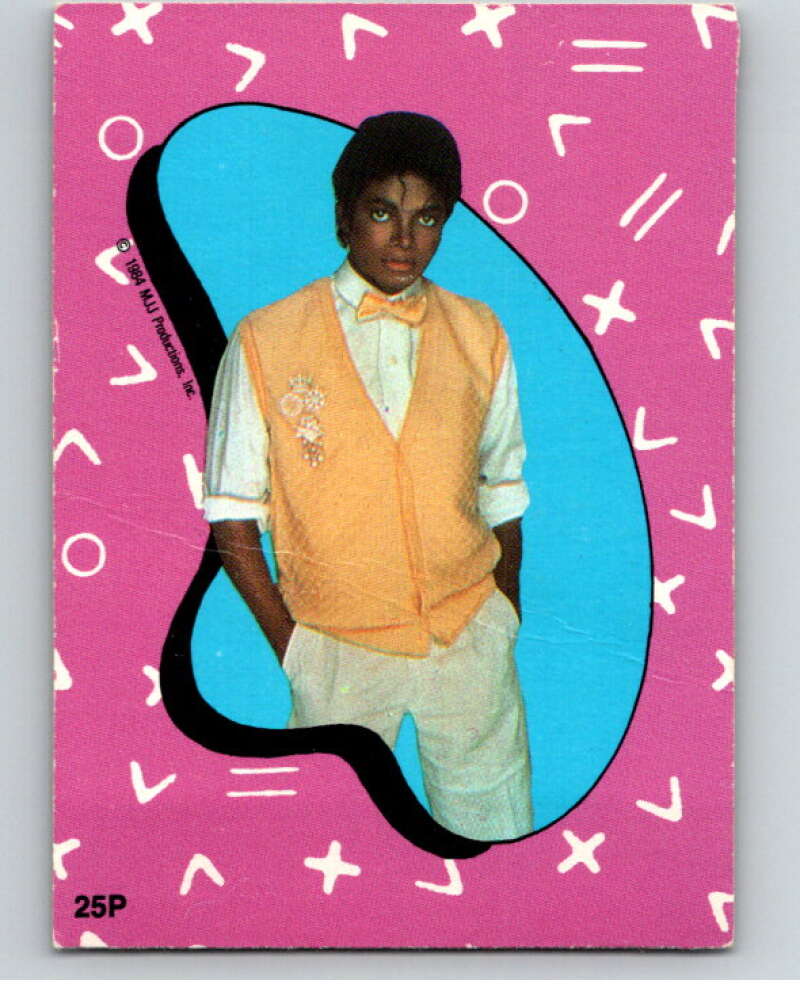 1984 O-Pee-Chee Michael Jackson #P25 Michael Jackson Puzzle Set V67712 Image 1
