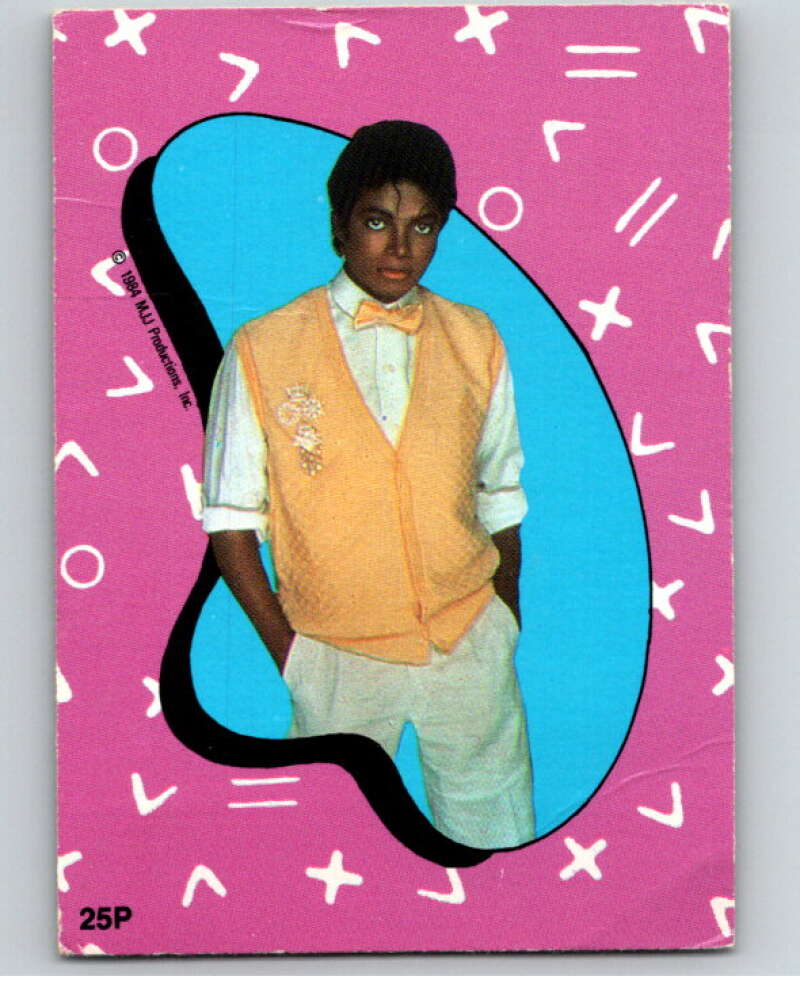 1984 O-Pee-Chee Michael Jackson #P25 Michael Jackson Puzzle Set V67713 Image 1