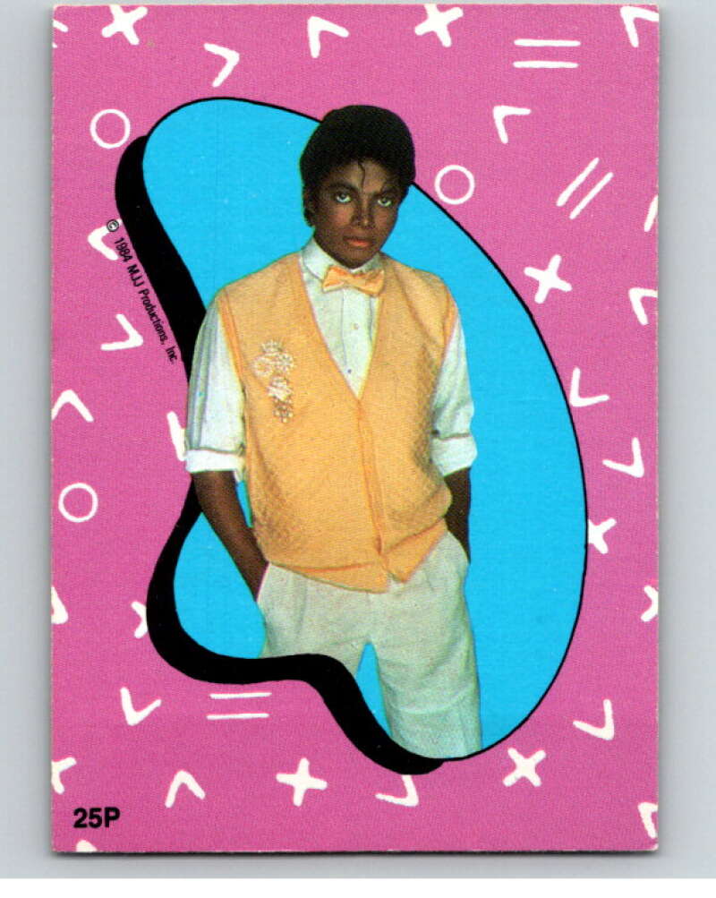 1984 O-Pee-Chee Michael Jackson #P25 Michael Jackson Puzzle Set V67714 Image 1