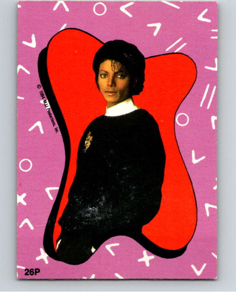 1984 O-Pee-Chee Michael Jackson #P26 Michael Jackson Puzzle Set V67716 Image 1