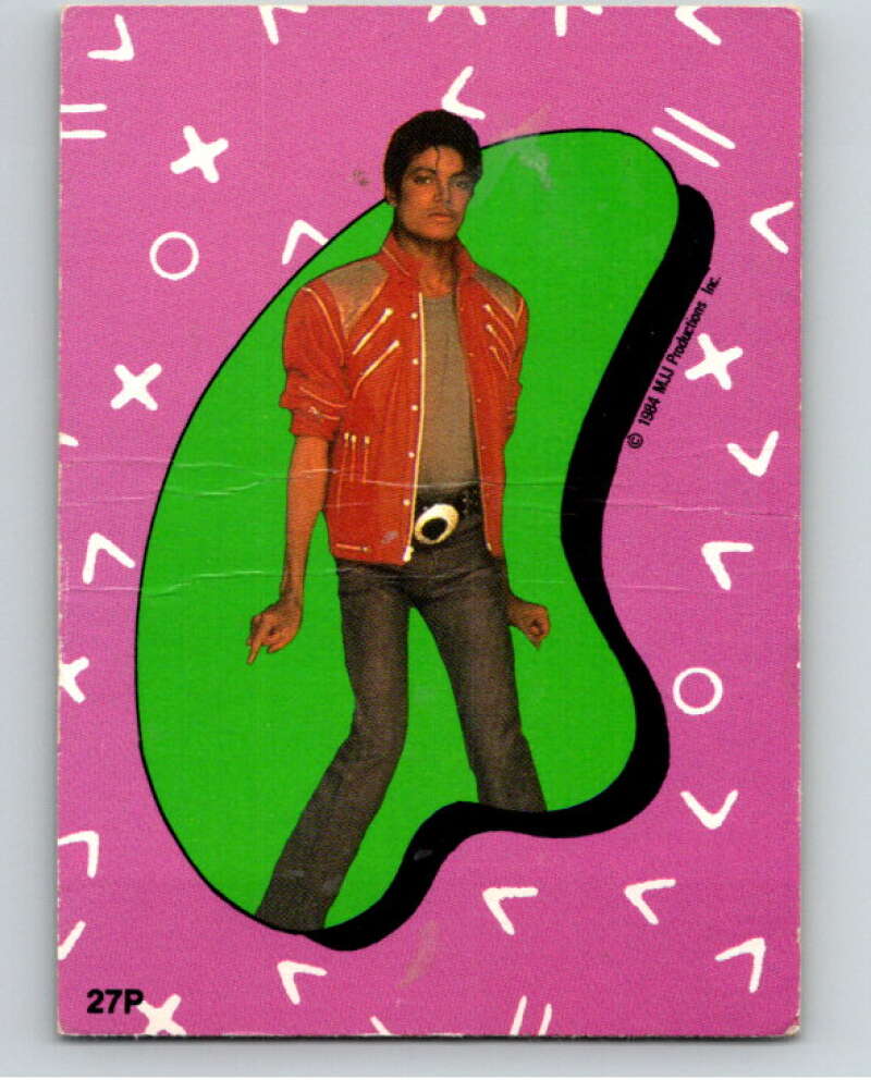 1984 O-Pee-Chee Michael Jackson #P27 Michael Jackson Puzzle Set V67722 Image 1