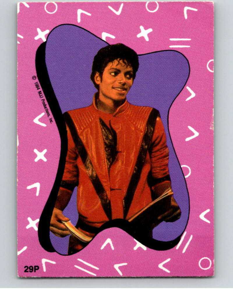 1984 O-Pee-Chee Michael Jackson #P29 Michael Jackson Puzzle Set V67726 Image 1