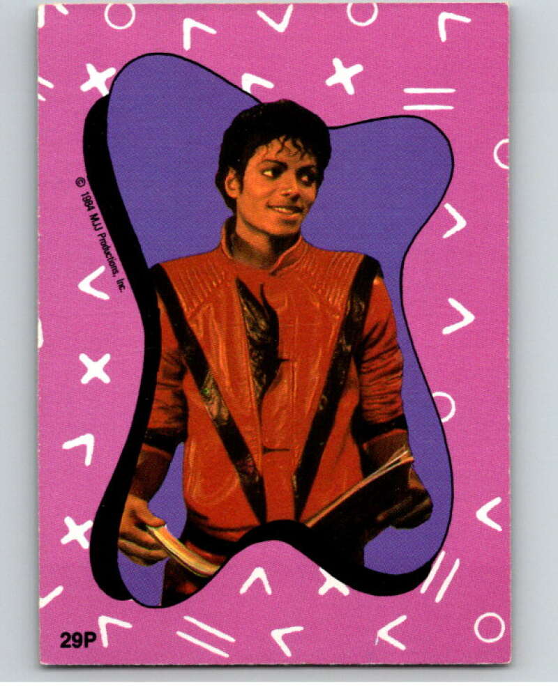 1984 O-Pee-Chee Michael Jackson #P29 Michael Jackson Puzzle Set V67728 Image 1