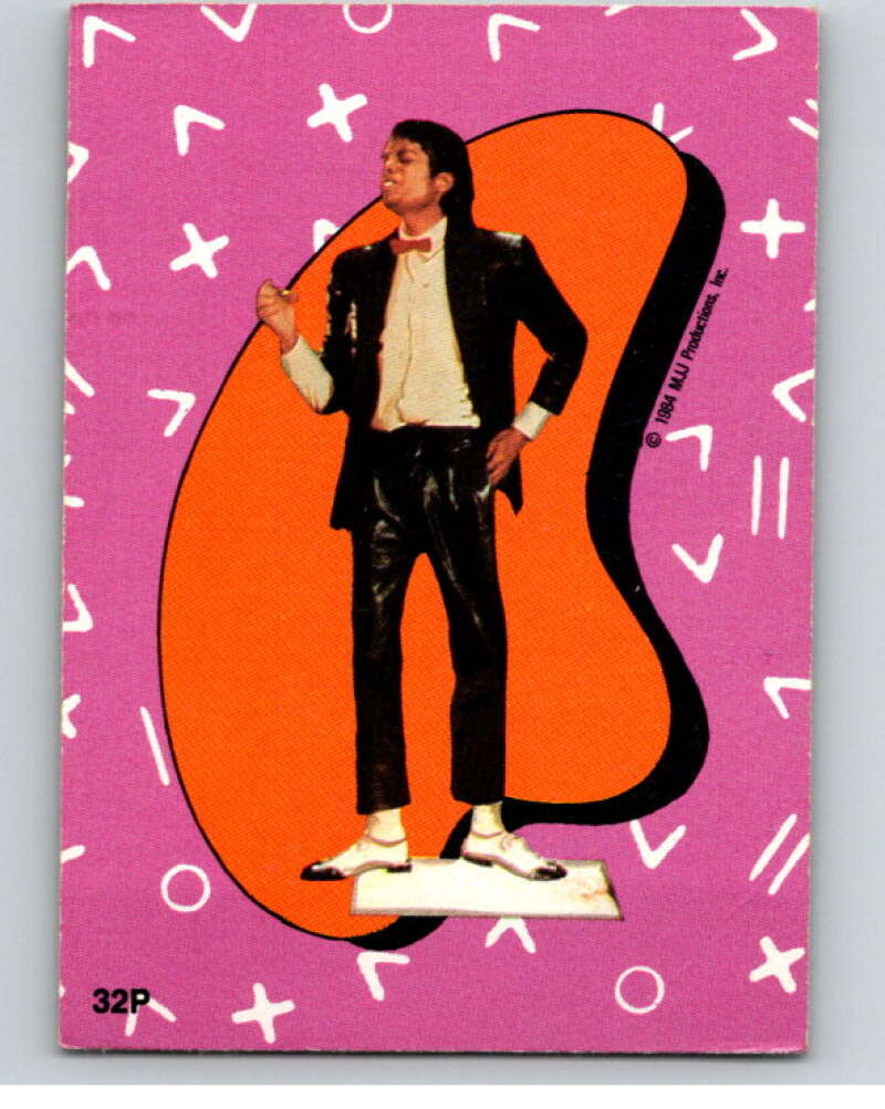 1984 O-Pee-Chee Michael Jackson #P32 Michael Jackson Puzzle Set V67740 Image 1